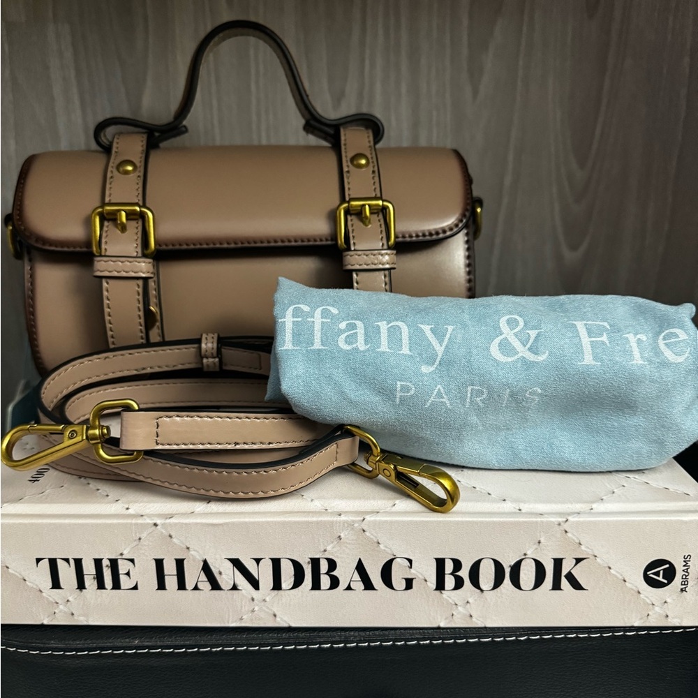 Tiffany & Fred Tan Mini Bag with Gold Accents - Picture 7 of 12